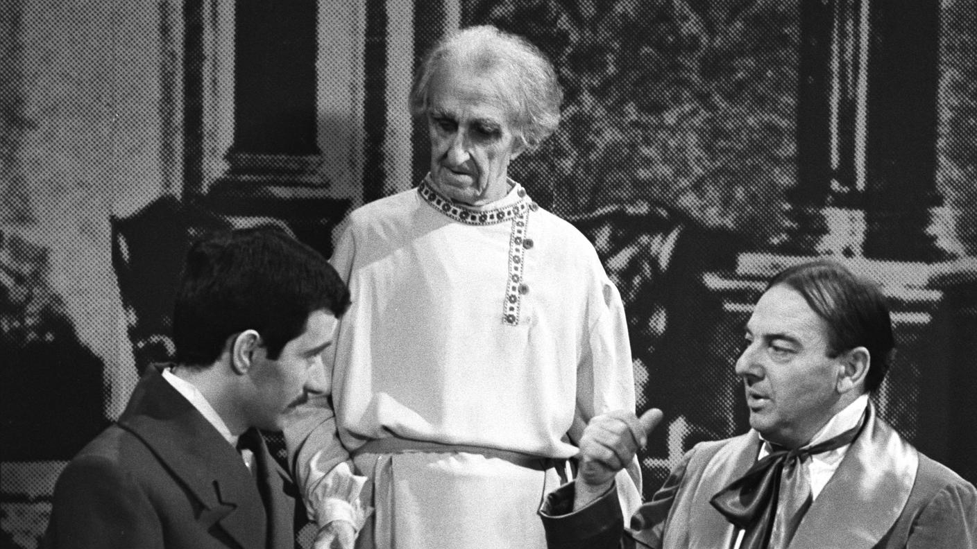 Ugo Bassi (al centro) - Teatro dialettale RSI una domanda di matrimonio