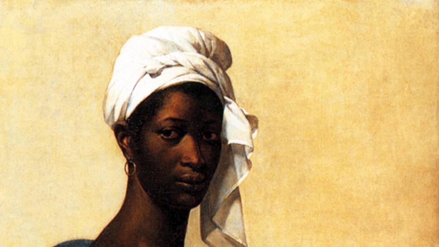 Marie-Guillemine Benoist, "Portrait de Madeleine" 1800 (dettaglio dipinto)