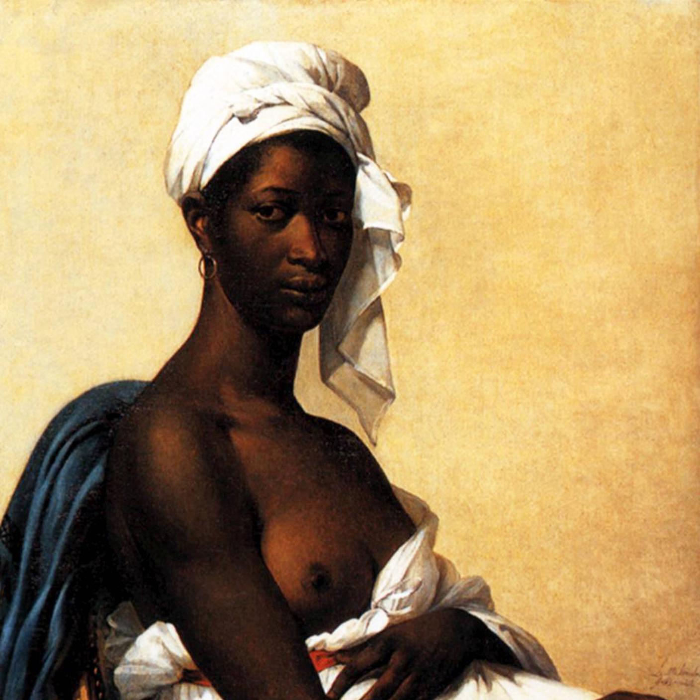 Marie-Guillemine Benoist, "Portrait de Madeleine" 1800 (dettaglio dipinto)