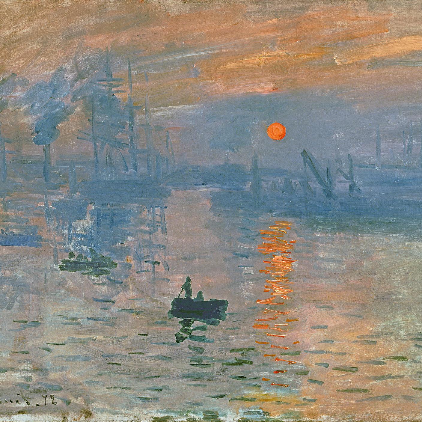 "Impression, soleil levant" di Claude Monet (1872)