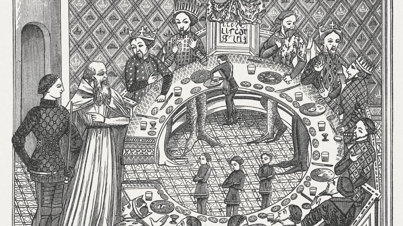 Re Artù e i cavalieri della tavola rotonda