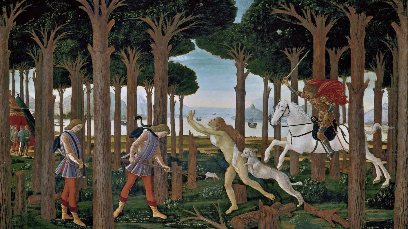 "La storia di Nastagio Degli Onesti" di Sandro Botticelli (1445-1510)