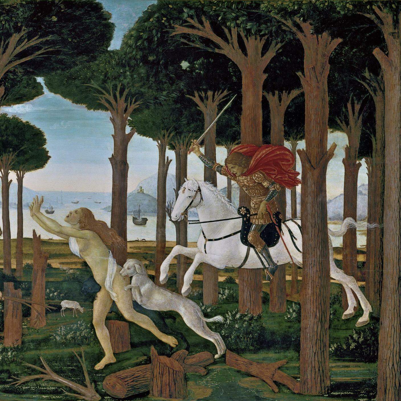 "La storia di Nastagio Degli Onesti" di Sandro Botticelli (1445-1510)