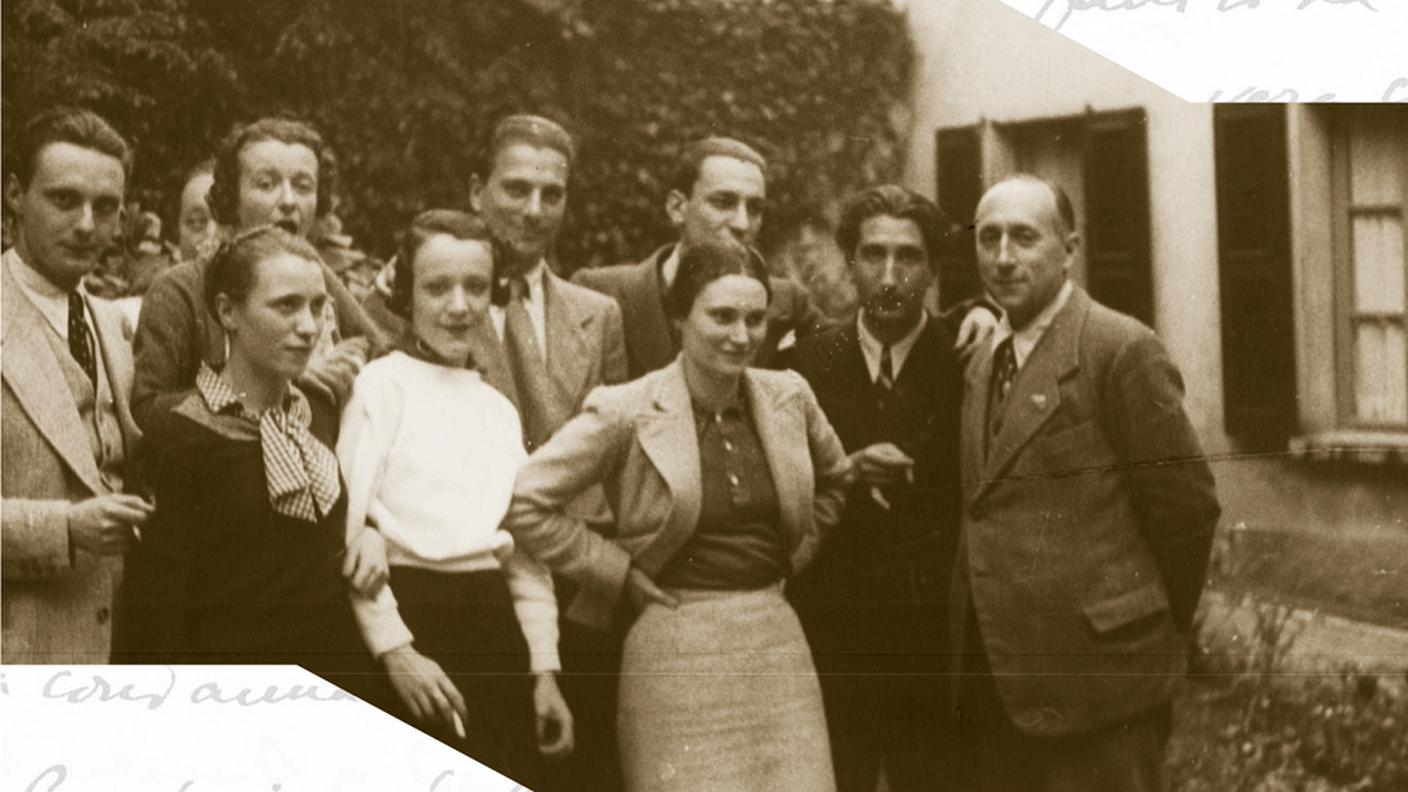 "Sulla Scuola di Milano. Antonio Banfi e Valentino Bompiani nella cultura e nella società italiana dalla dittatura alla democrazia", Giunti (dettaglio copertina)