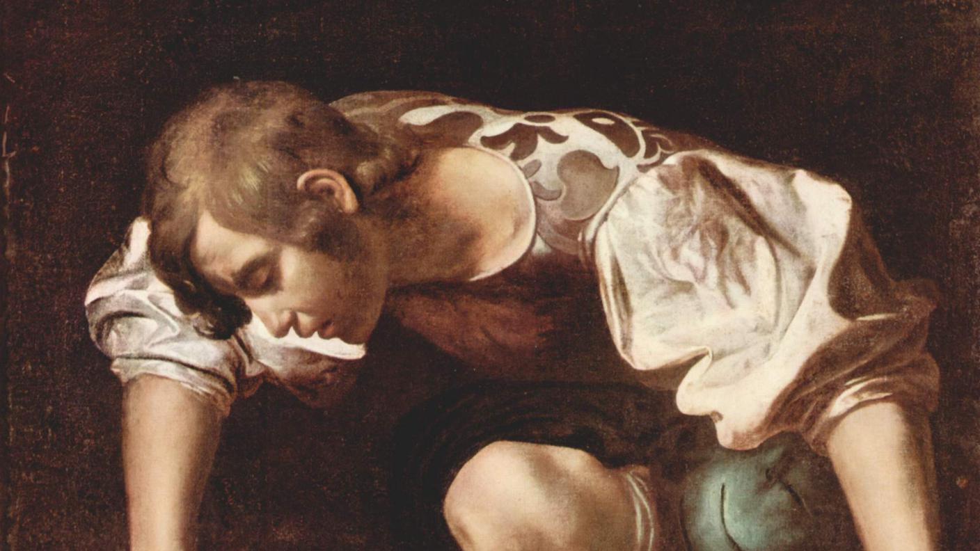 Caravaggio, "Narciso", Olio su Tela 1594-1596