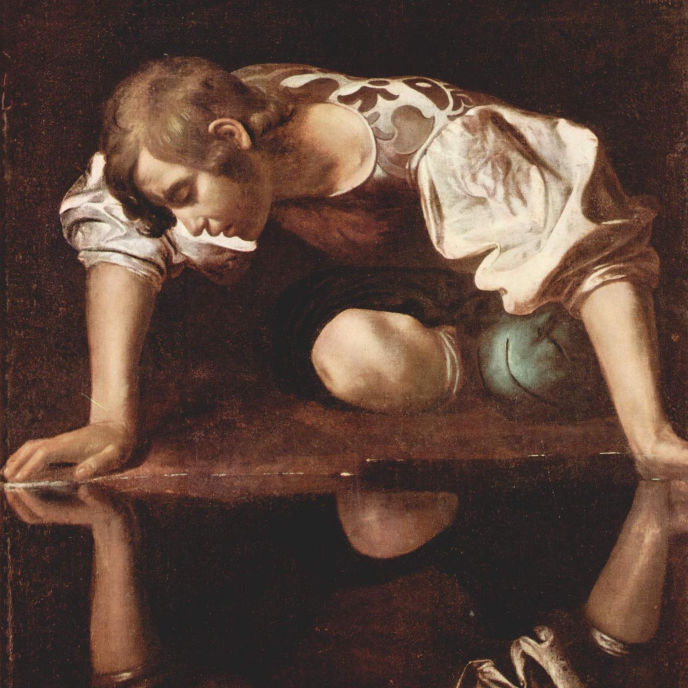 Caravaggio, "Narciso", Olio su Tela 1594-1596