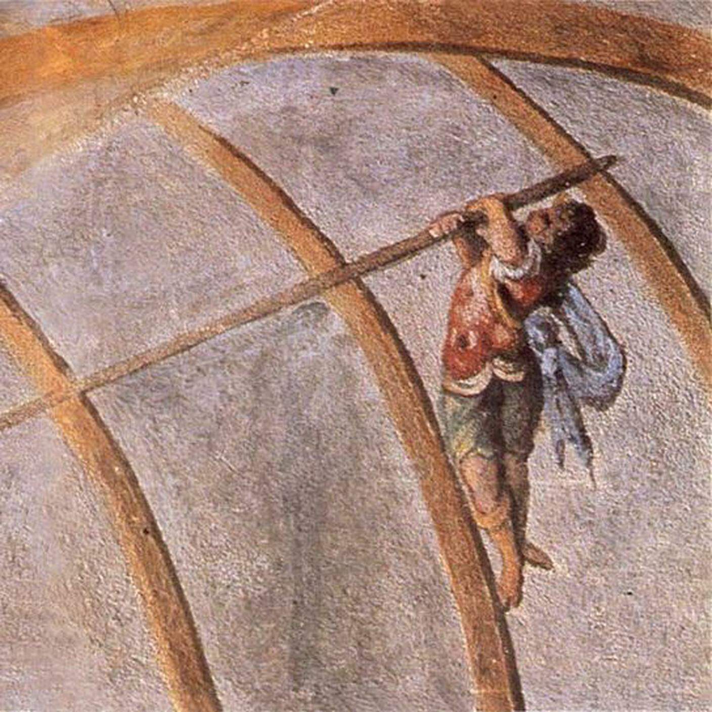 Giulio Parigi, "La leva di Archimede", Affresco nello Stanzino delle matematiche, Galleria degli Uffizi