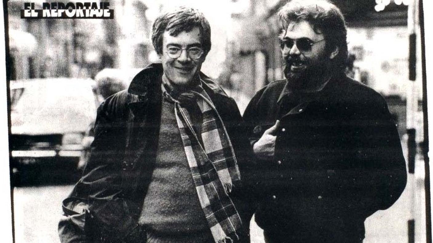 José Muñoz (a sinistra) con Carlos Sampayo