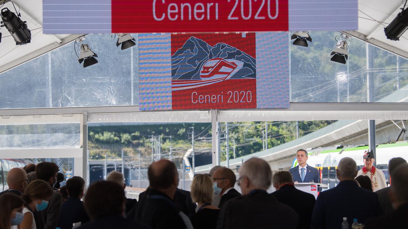Inaugurazione della galleria del Ceneri 