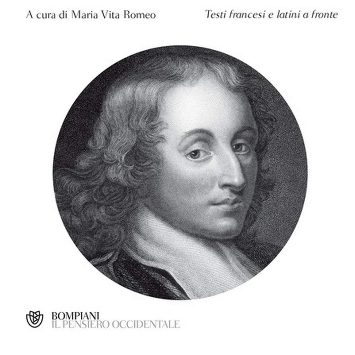"Blaise Pascal, Opere complete" di Maria Vita Romeo"; Bompiani (dettaglio copertina) 