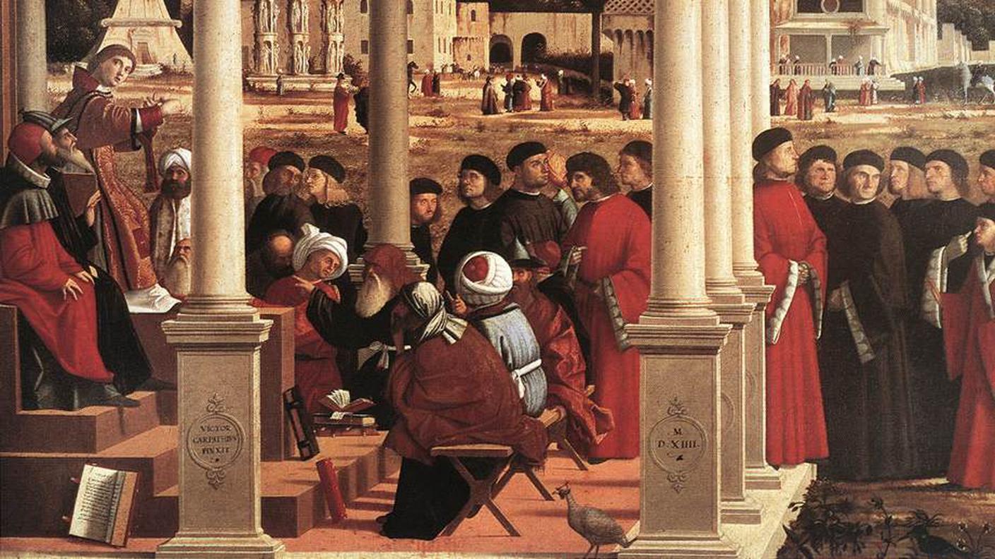 Vittore Carpaccio (1465–1526), Disputa di santo Stefano 