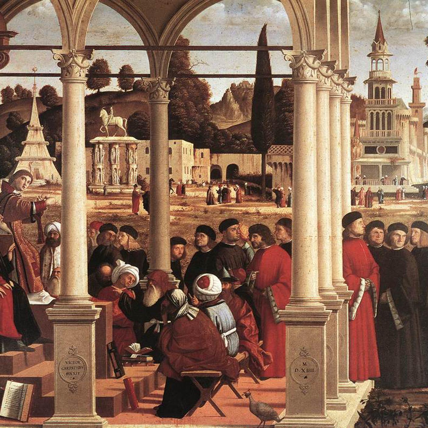 Vittore Carpaccio (1465–1526), Disputa di santo Stefano 