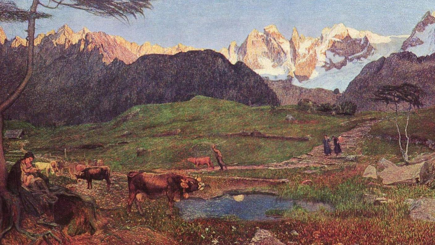 Giovanni Segantini, Trittico delle Alpi: Vita