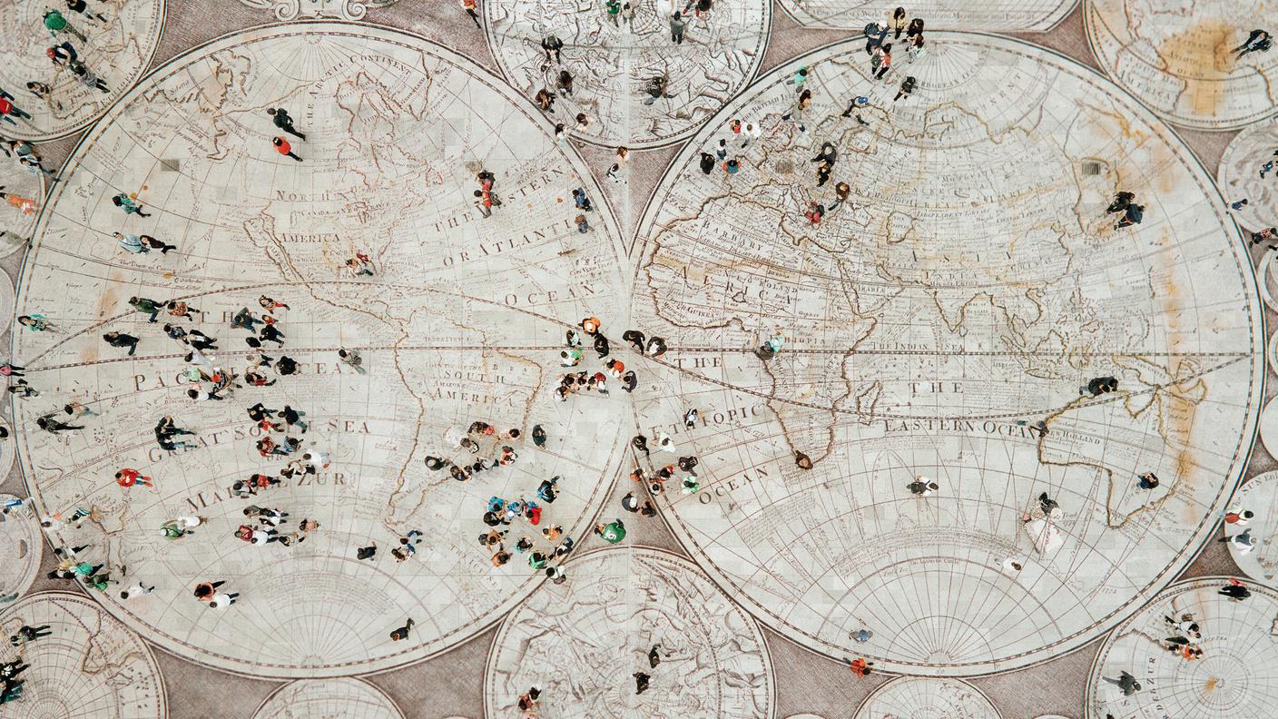 Mappa mondo antica