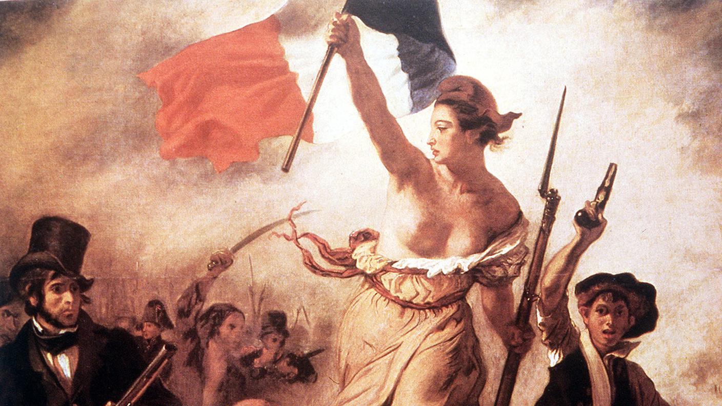 "La libertà che guida il popolo" di Eugene Delacroix 