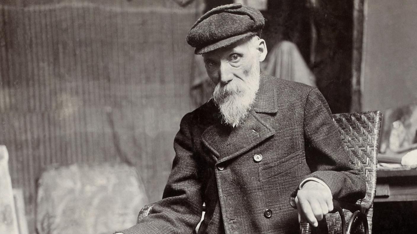 Pierre-Auguste Renoir in una foto del 1910 (Wikipedia)