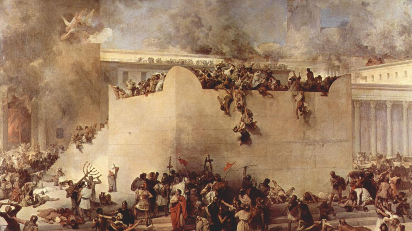 La distruzione del tempio di Gerusalemme, di Francesco Hayez (1791-1882)