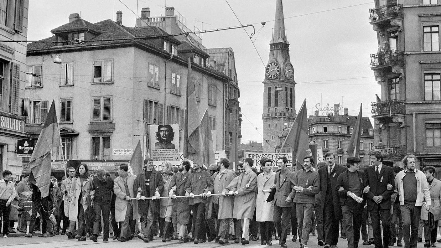 1. maggio 1968 dimostrazione giovanili a Zurigo