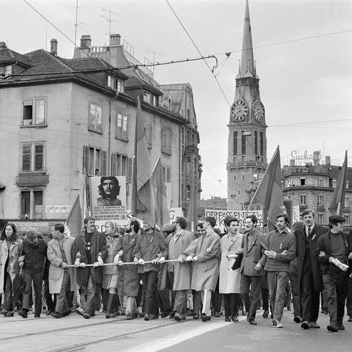 1. maggio 1968 dimostrazione giovanili a Zurigo