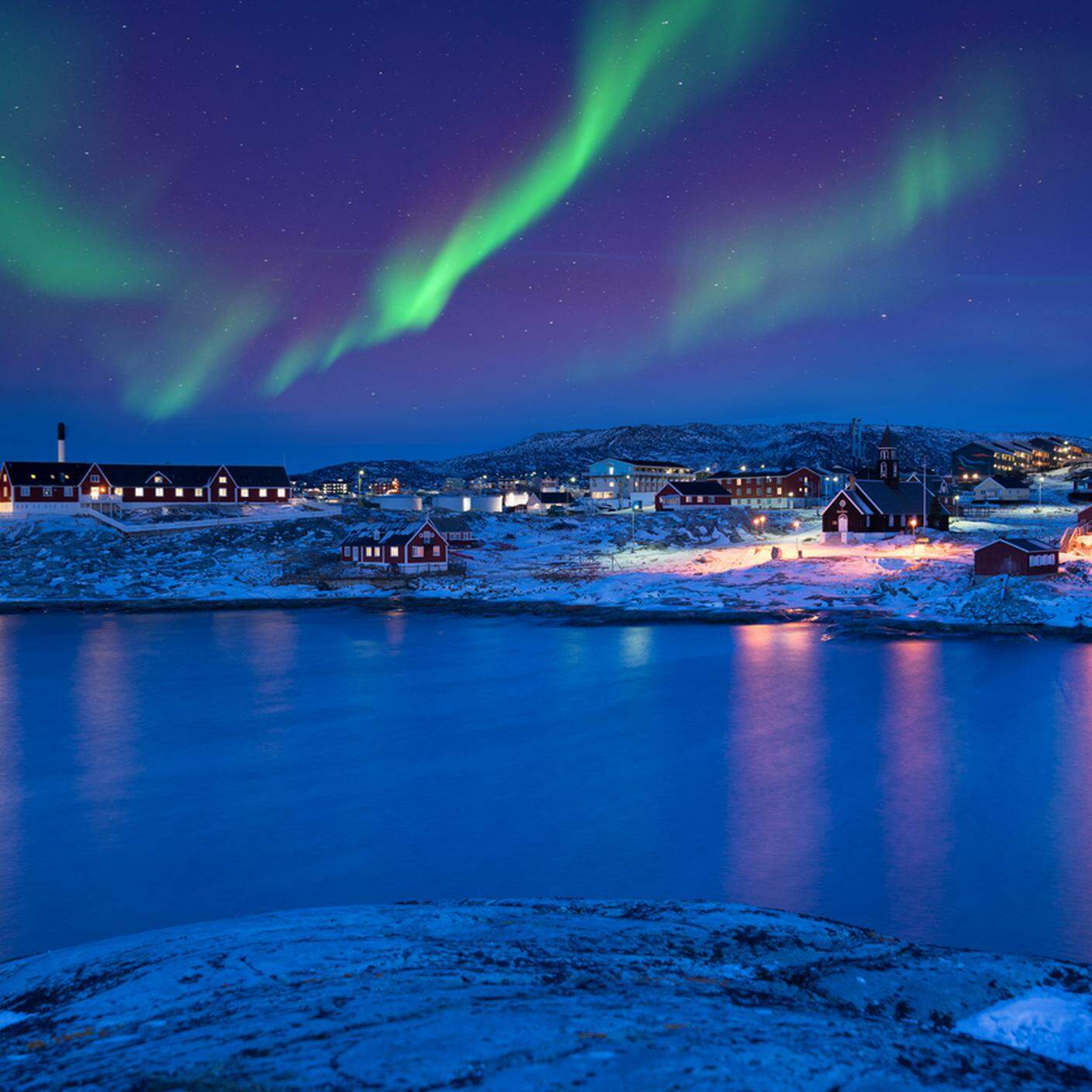 Groenlandia, Aurora boreale, Aurora polare