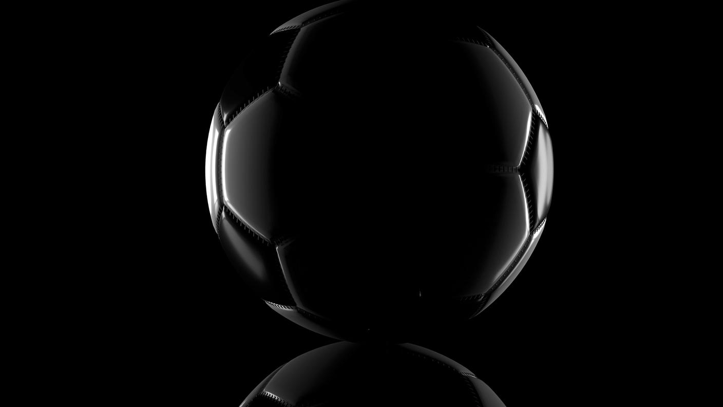 iStock_Calcio - Sport, Pallone da calcio, Pallone da football americano, Scuro, Nero