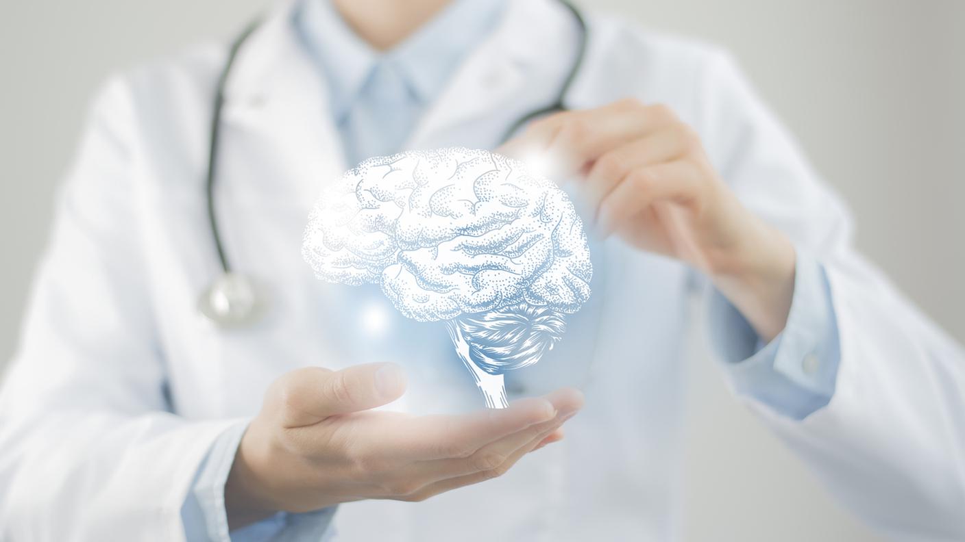 medico, cervello umano
