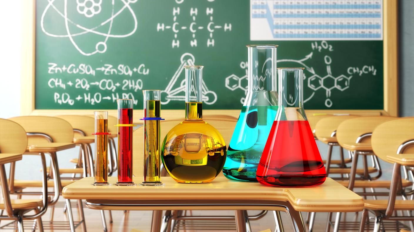 scienza, classe, chimica, aula scuola