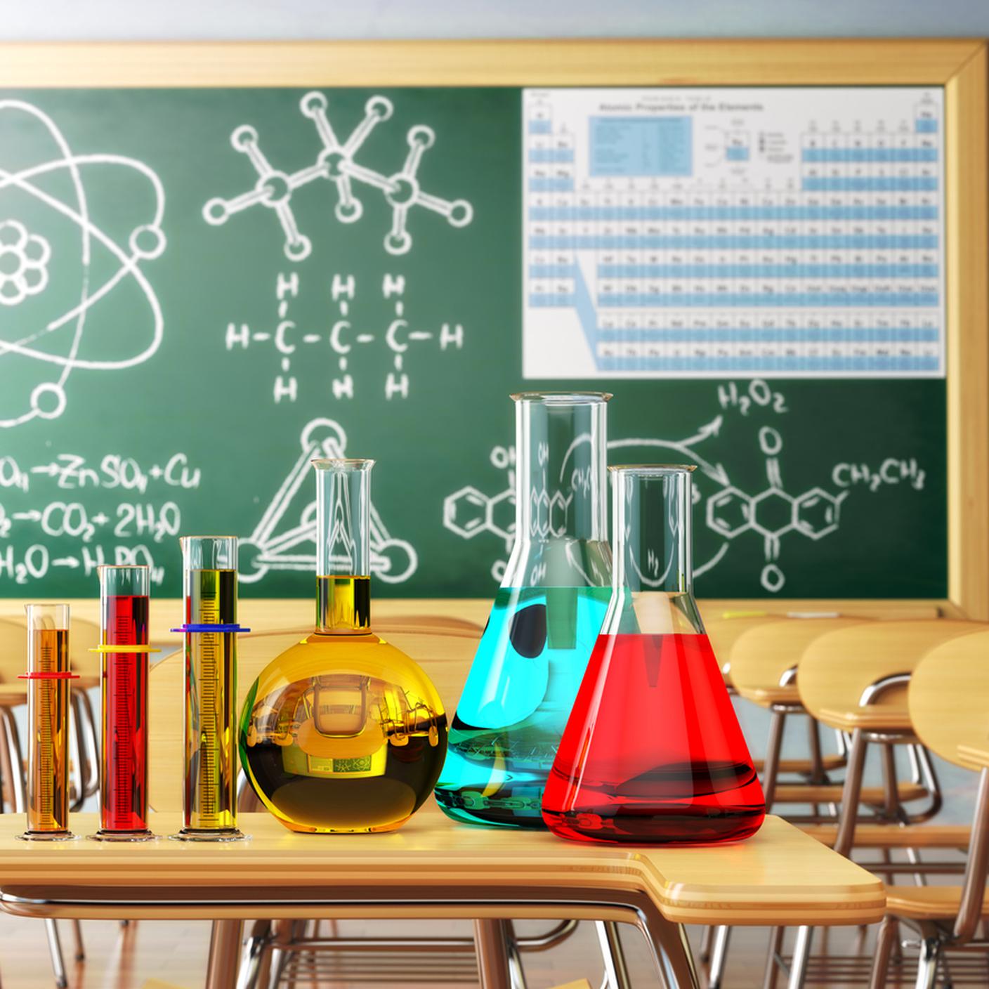 scienza, classe, chimica, aula scuola