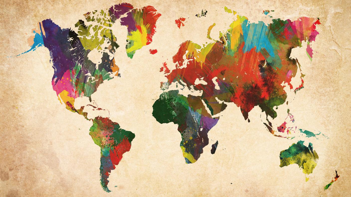 iStock-cartina geografica, mondo 