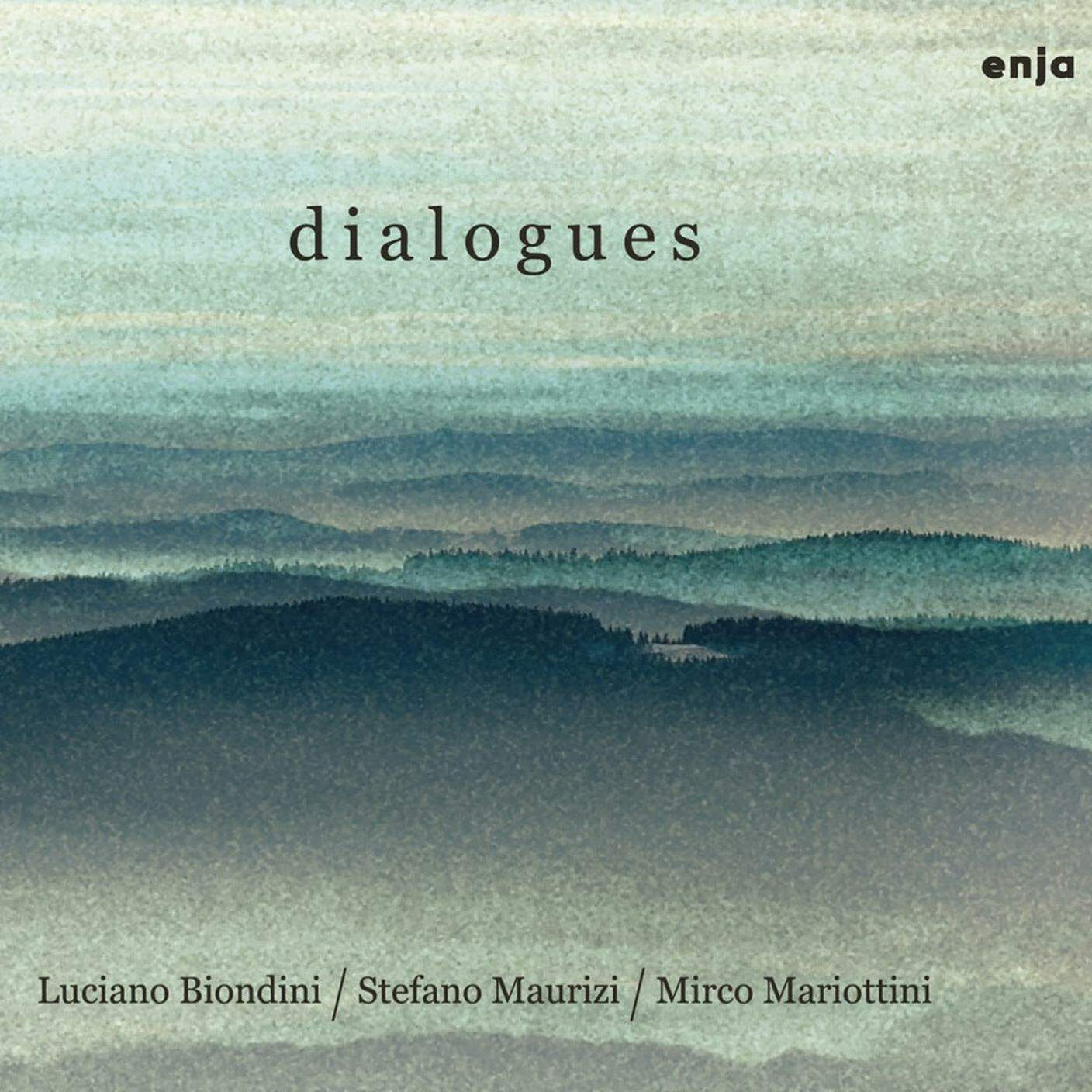 "dialogues" di  Luciano Biondini, Stefano Maurizi e Mirco Mariottini; Enja (dettaglio copertina) 