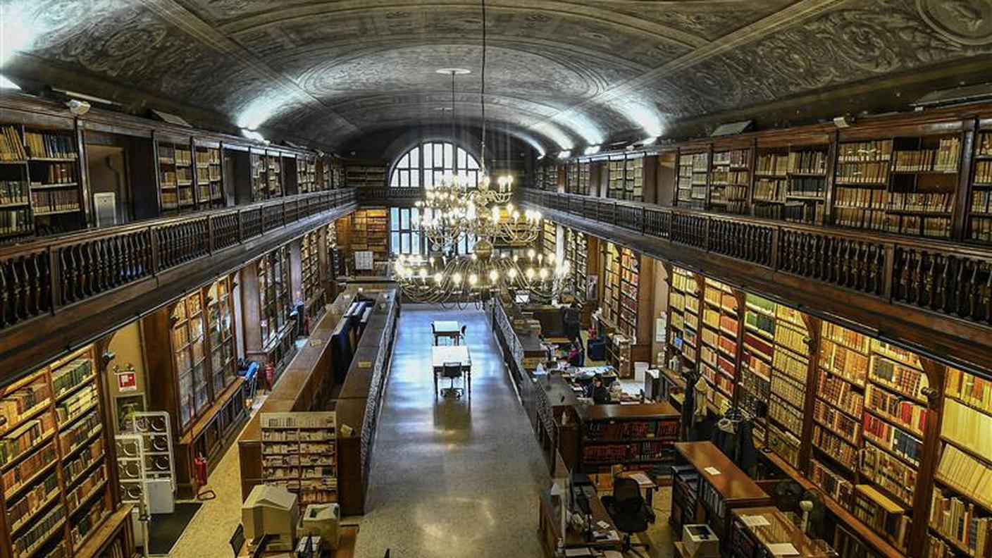 Biblioteca nazionale braidense di Brera a Milano 