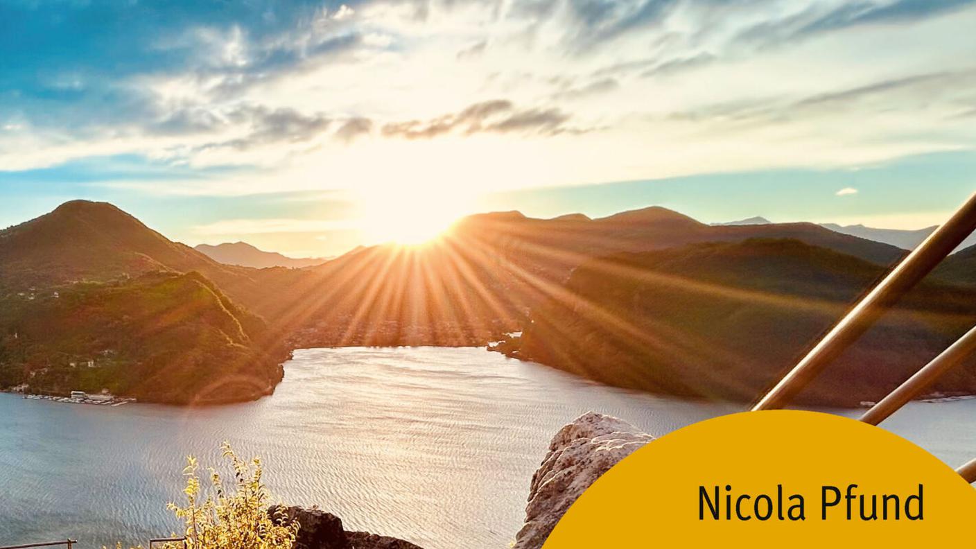 Nicola Pfund, “Belvederi del Ticino. In cammino verso i punti panoramici imperdibili", Fontana edizioni (dettaglio copertina)