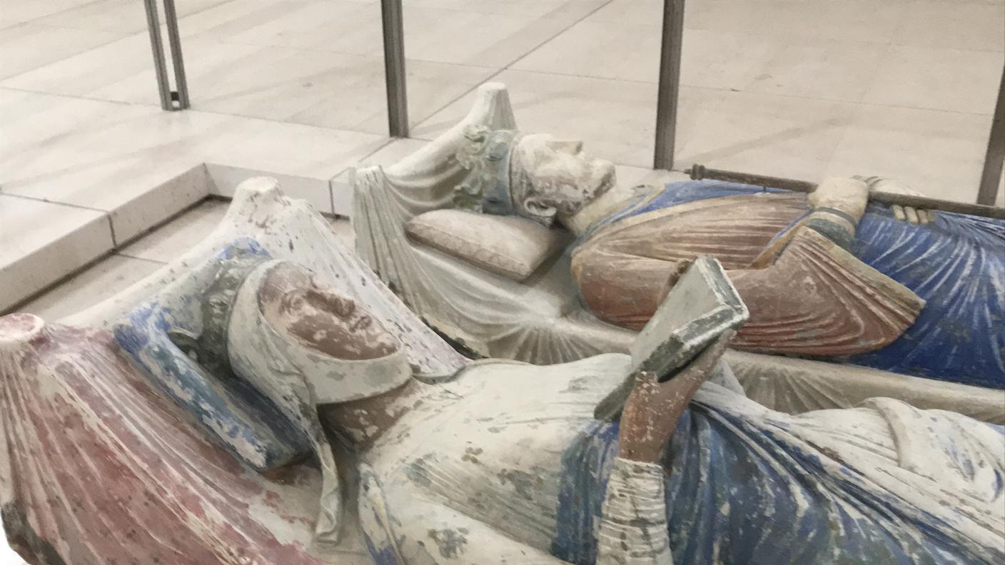 Gisant di Eleonora d'Aquitania e Enrico II a Fontevraud