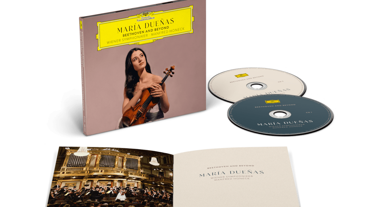"Beethoven and Beyond" di María Dueñas, Deutsche Grammophon (dettaglio di copertina)
