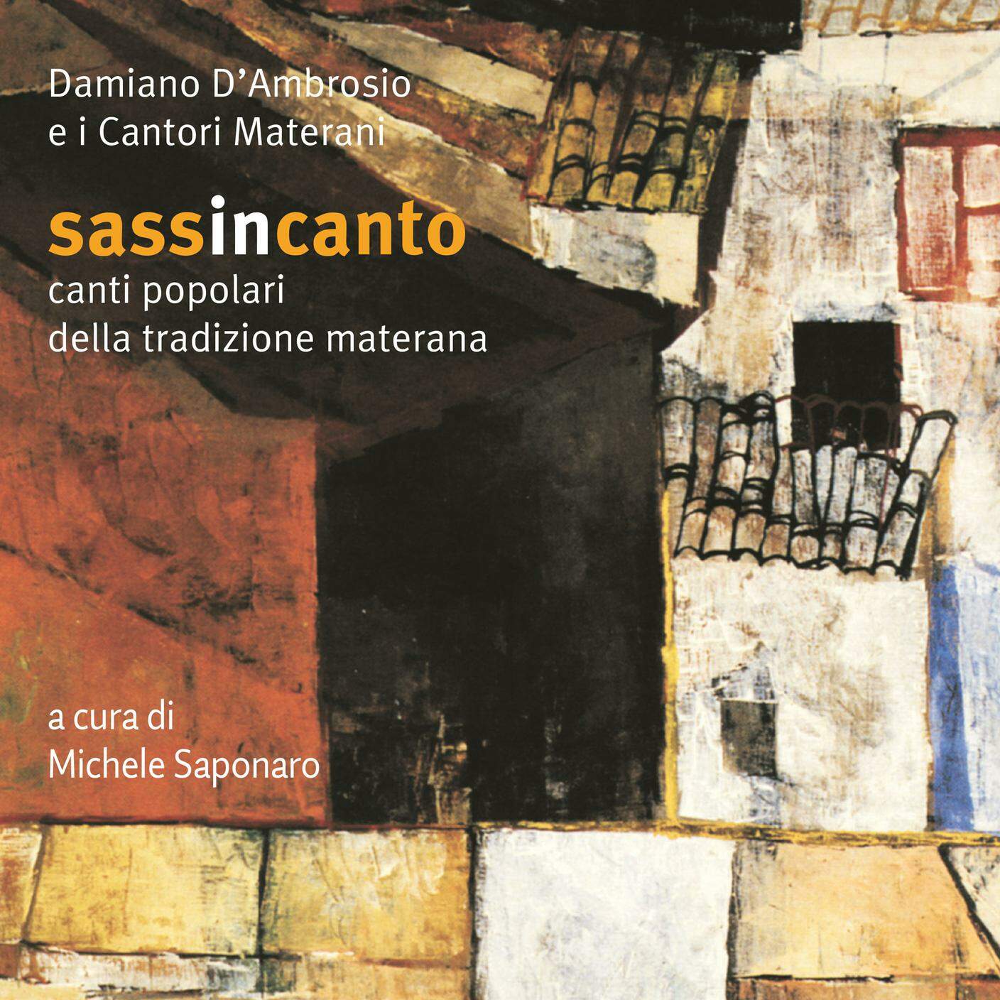 "Sassincanto" di Damiano D'Ambrosio e i Cantori Materani, Squilibri (dettaglio di copertina)