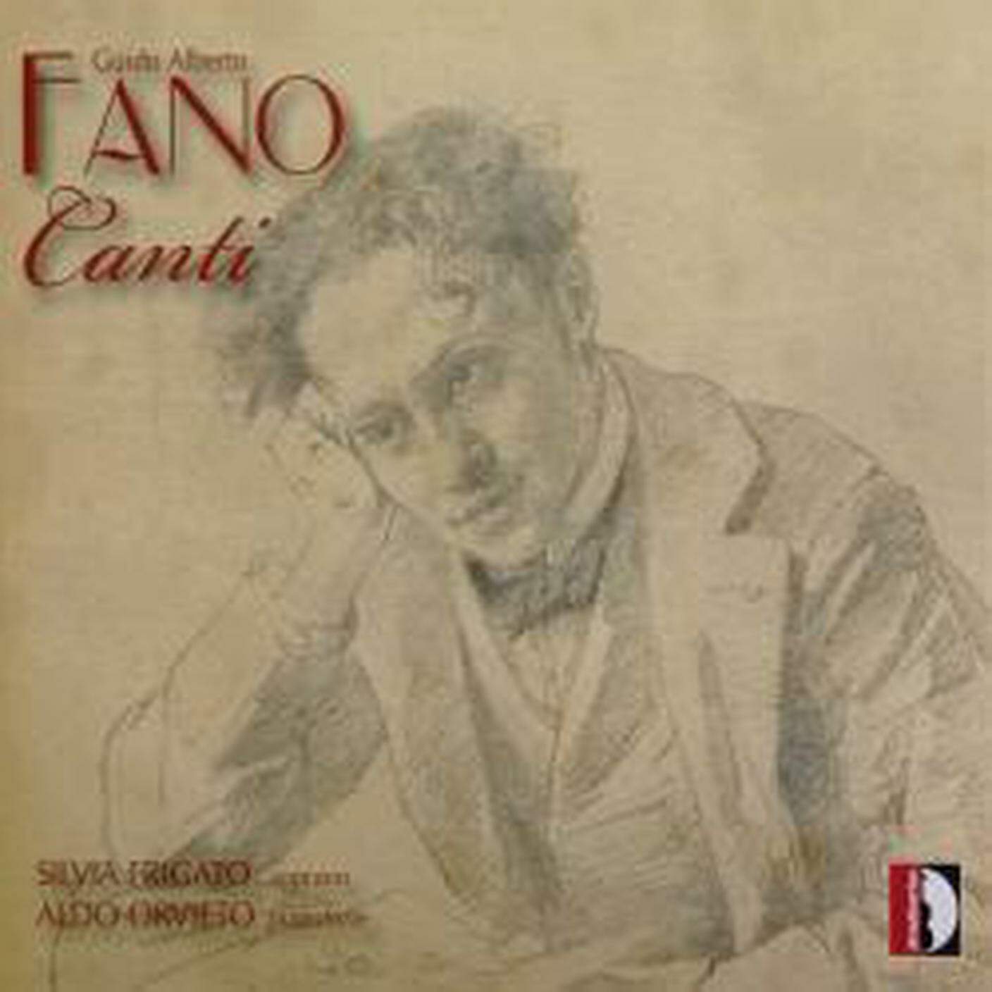 “Guido Alberto Fano - Canti” interpretato da Silvia Frigato e Aldo Orvieto, Stradivarius (dettaglio di copertina)