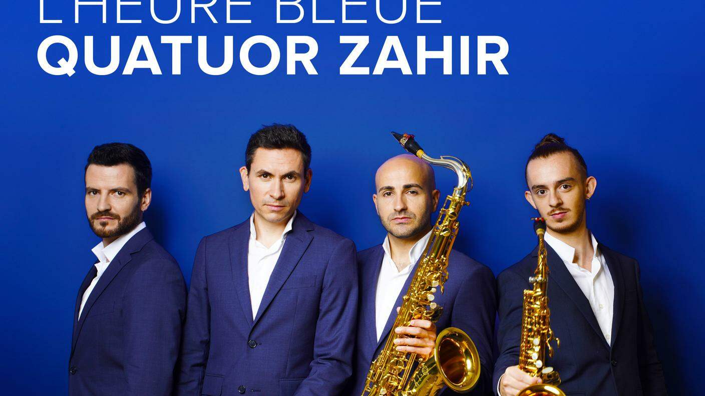 "L'Heure bleue" del  Quatuor Zahir, Aparté (dettaglio di copertina)