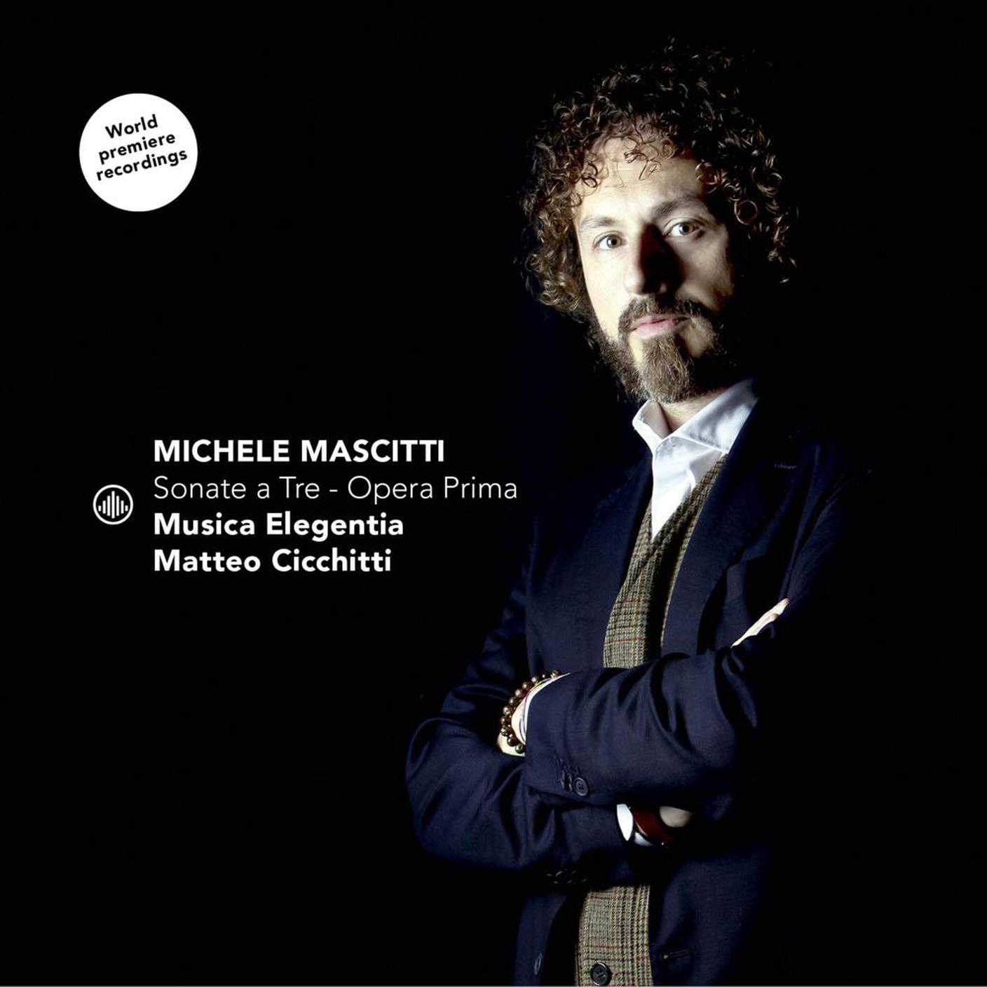 "Sonate a Tre - Opera Prima" di Matteo Cicchitti e Musica Elegentia,    Challenge Records (dettaglio di copertino)
