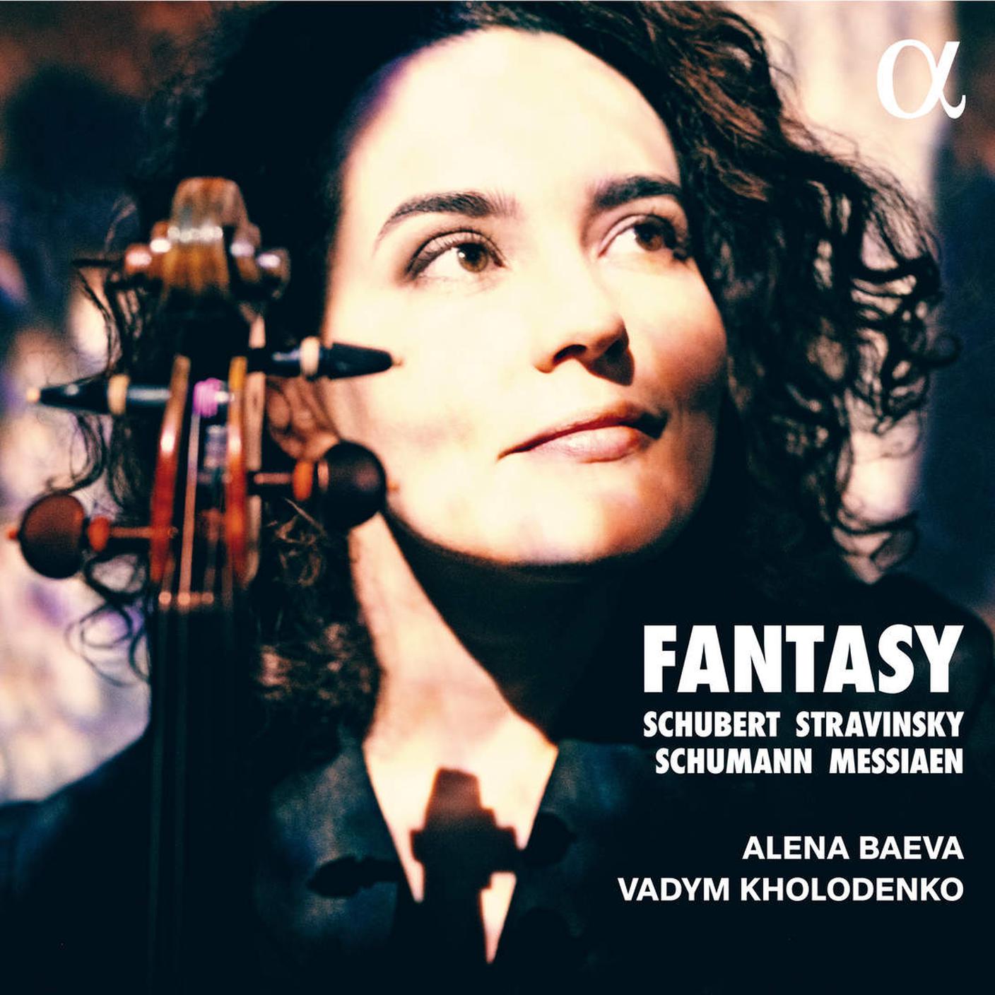 “Fantasy” di Franz Schubert, Igor Stravinsky, Robert Schumann, Olivier Messiaen, Alpha Classics (dettaglio di copertina)
