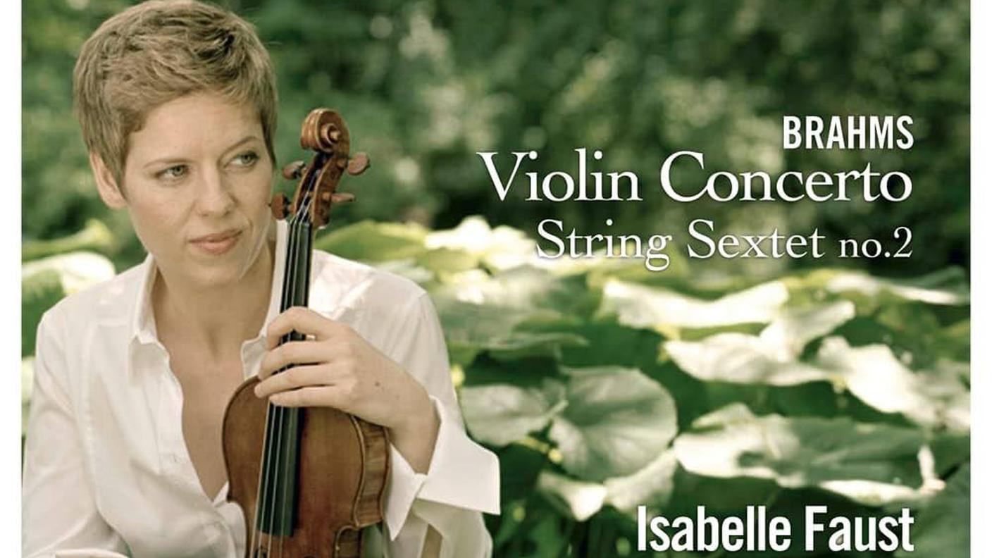 “Brahms, Violin Concerto, String Sextet no. 2”, Isabelle Faust, Mahler Chamber Orchestra, Daniel Harding, Harmonia Mundi (Dettaglio Copertina)