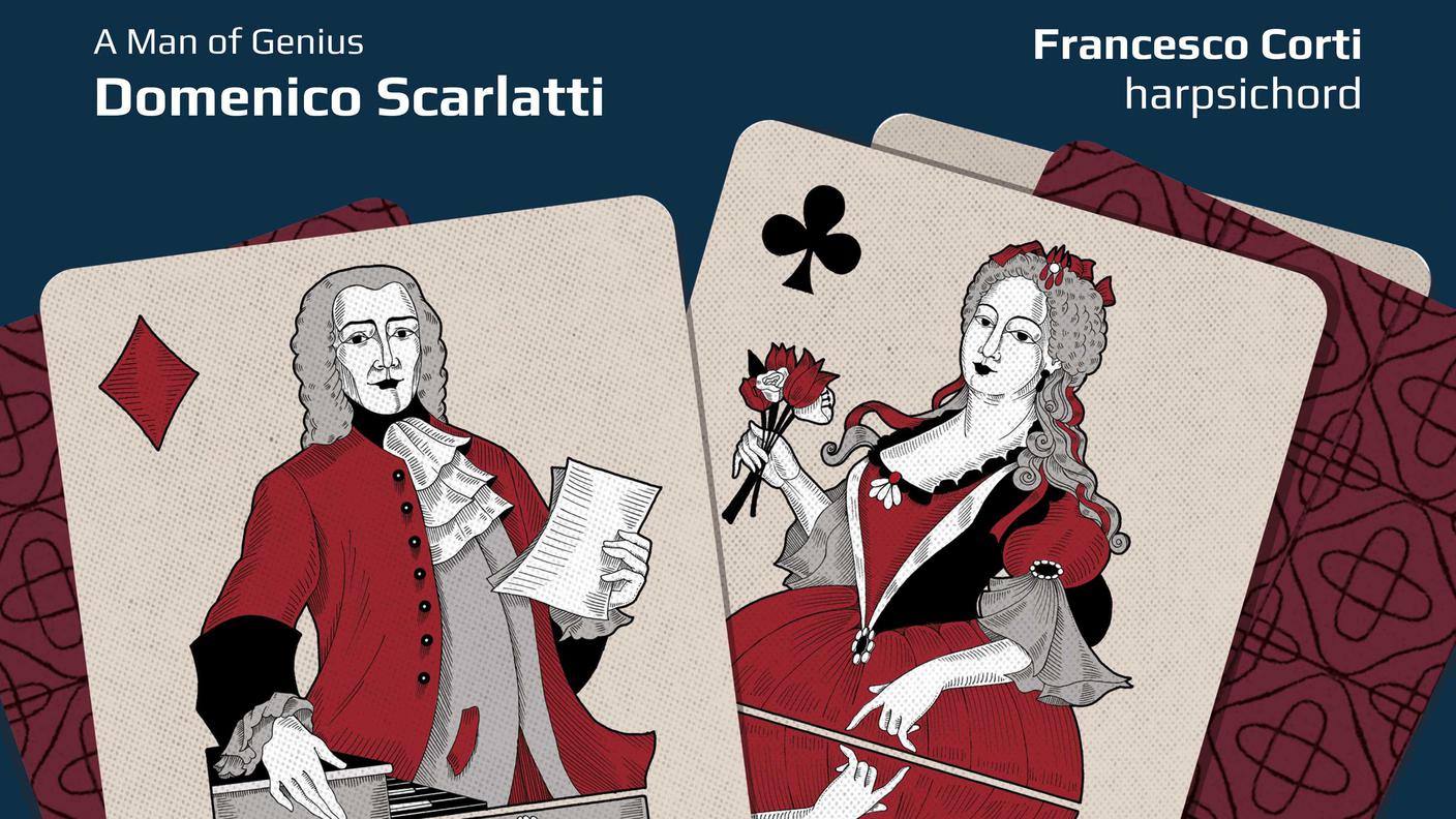 “Domenico Scarlatti: A Man of Genius” di Francesco Corti, Arcana Edizioni (dettaglio di copertina)