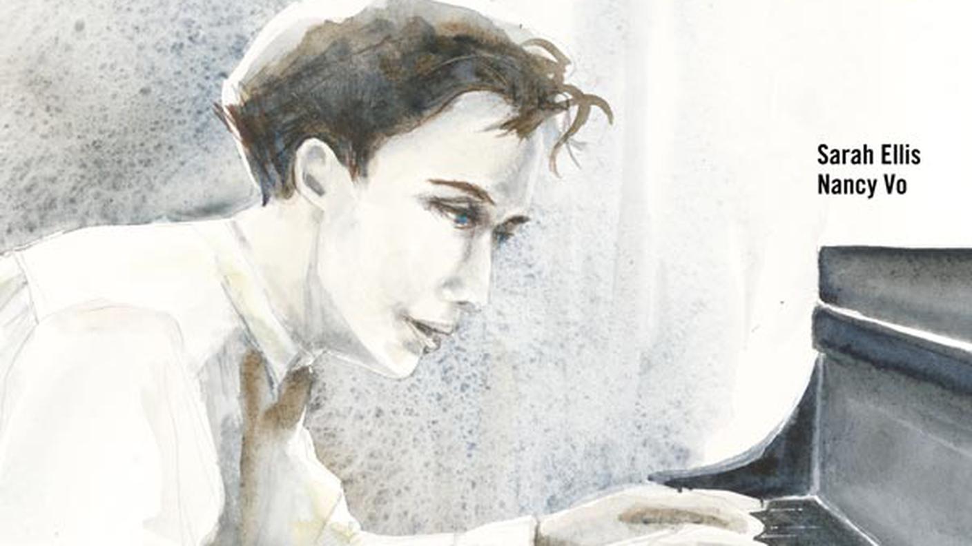 “Glenn Gould. La leggenda del pianoforte” di Sarah Ellis e Nancy Vo, Curci Young (dettaglio di copertina)