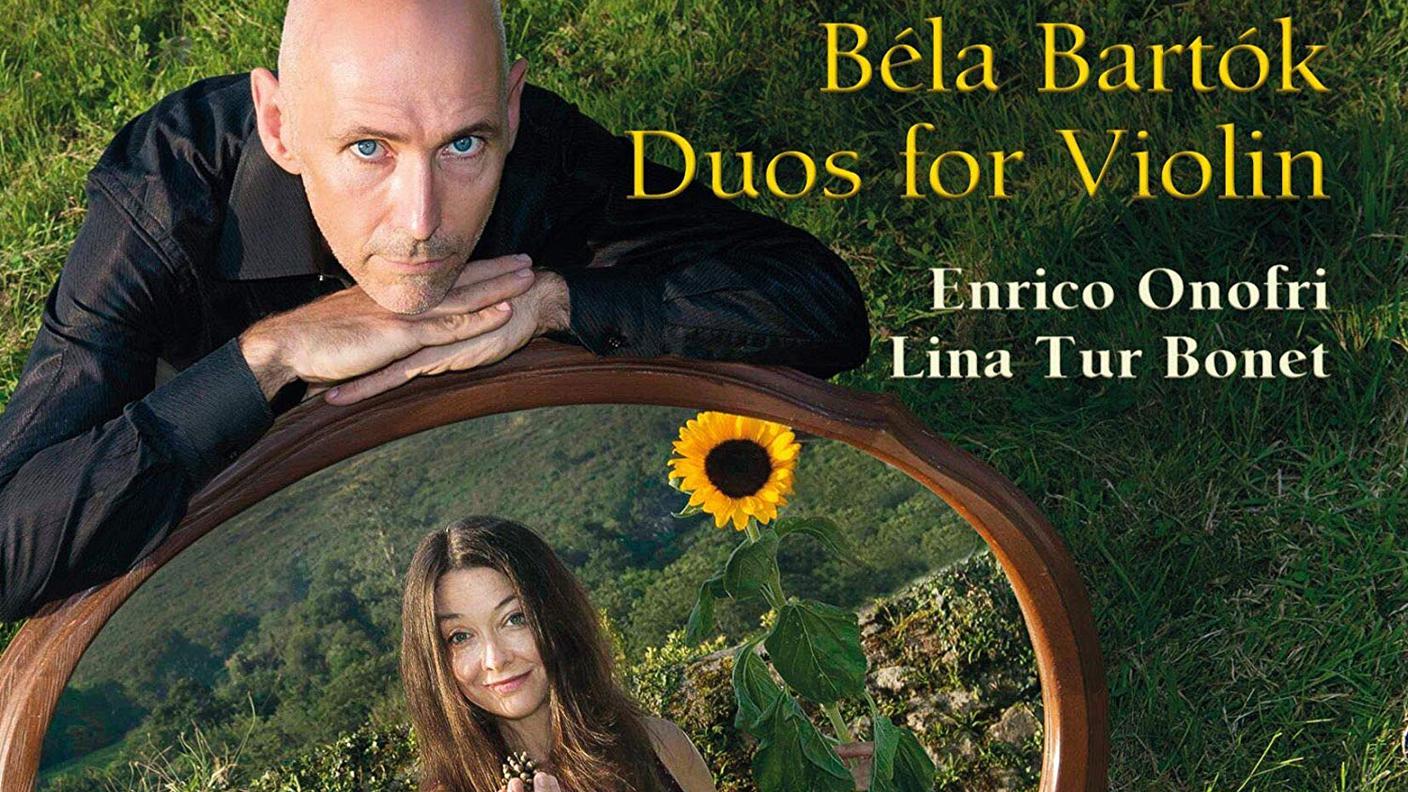 Enrico Onofri e Lina Tur Bonet, "Duos for Violin", Pan Classics (dettaglio copertina)