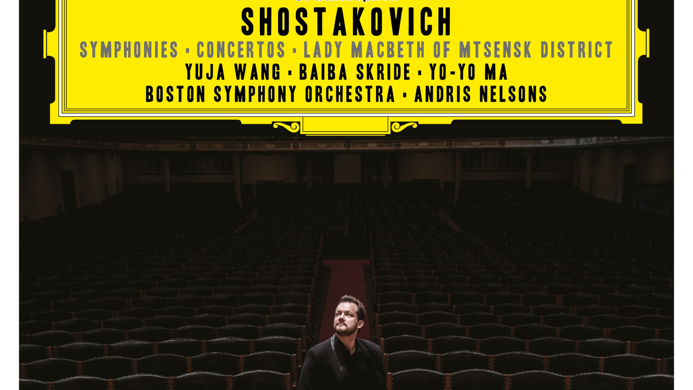 "Le sinfonie di Shostakovich" di Boston Symphony Orchestra e Andris Nelsons, Deutsche Grammophon (dettaglio di copertina)