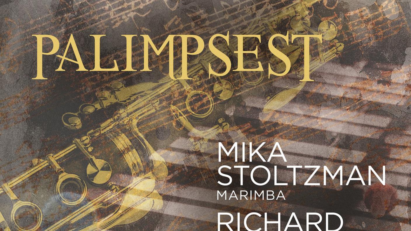 Mika Stoltzman, marimba - Richard Stoltzman, clarinetto; "Palimpsest"; Avie Records (dettaglio copertina)
