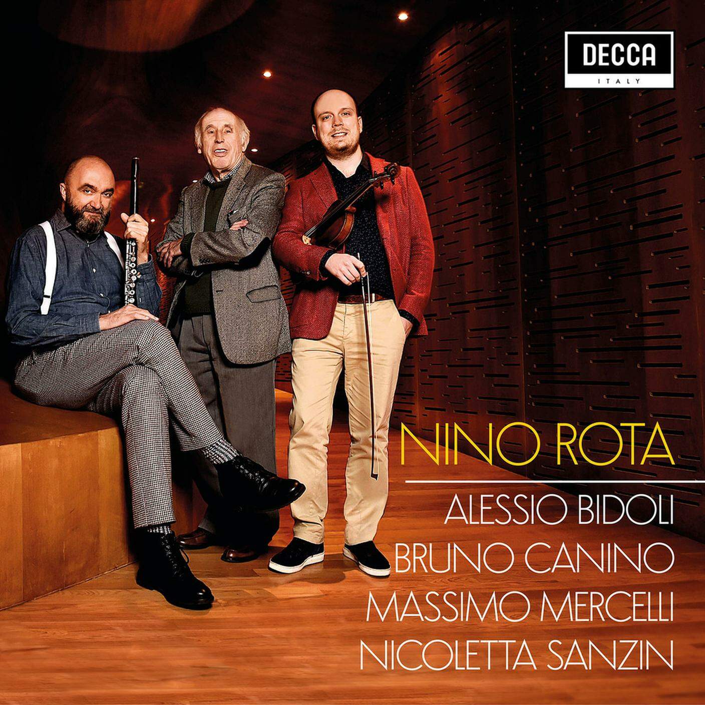 A. Bidoli, M. Mercelli, N. Sanzin, B. Canino, "Nino Rota", Decca (dettaglio copertina)