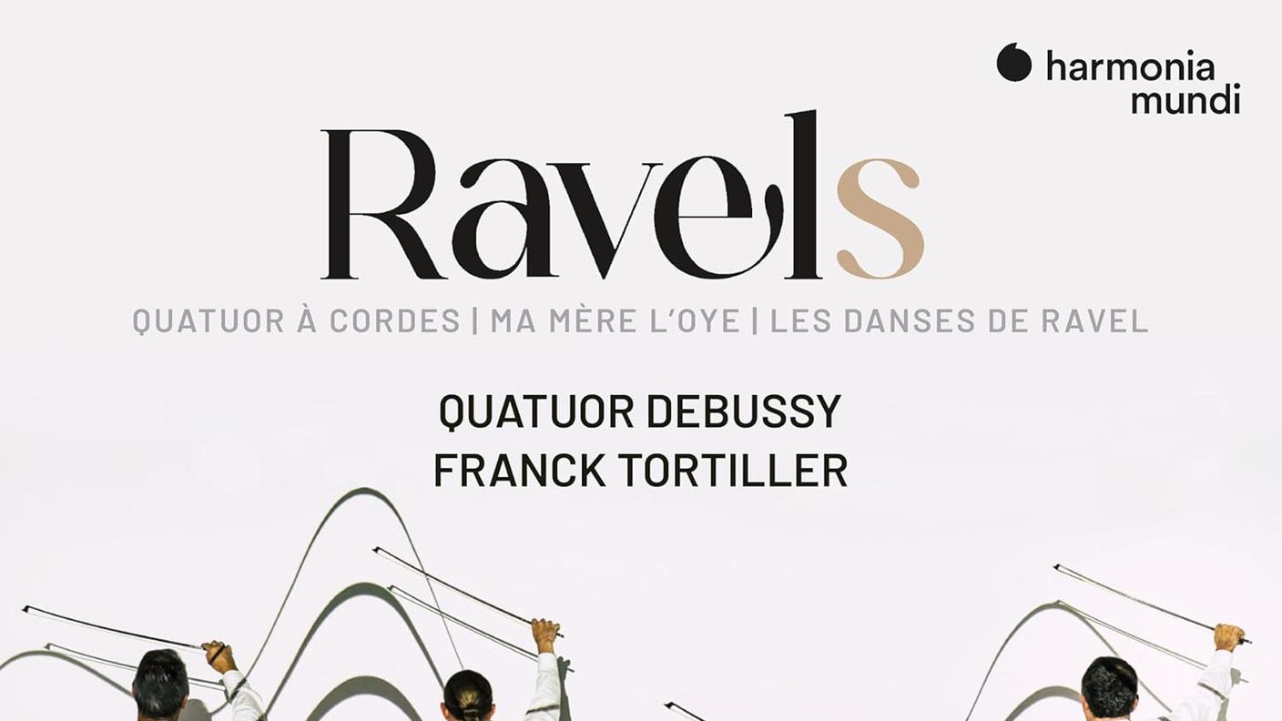 "Ravels" di Quatuor Debussy e Franck Torrtiller, Harmonia Mundi (dettaglio di copetina)
