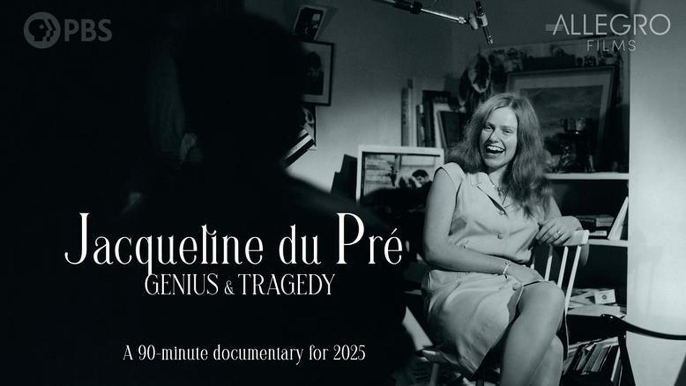 “Jacqueline du Pré: Genius and Tragedy” di Matthew Percival, Allegro Film (dettaglio di copertina)