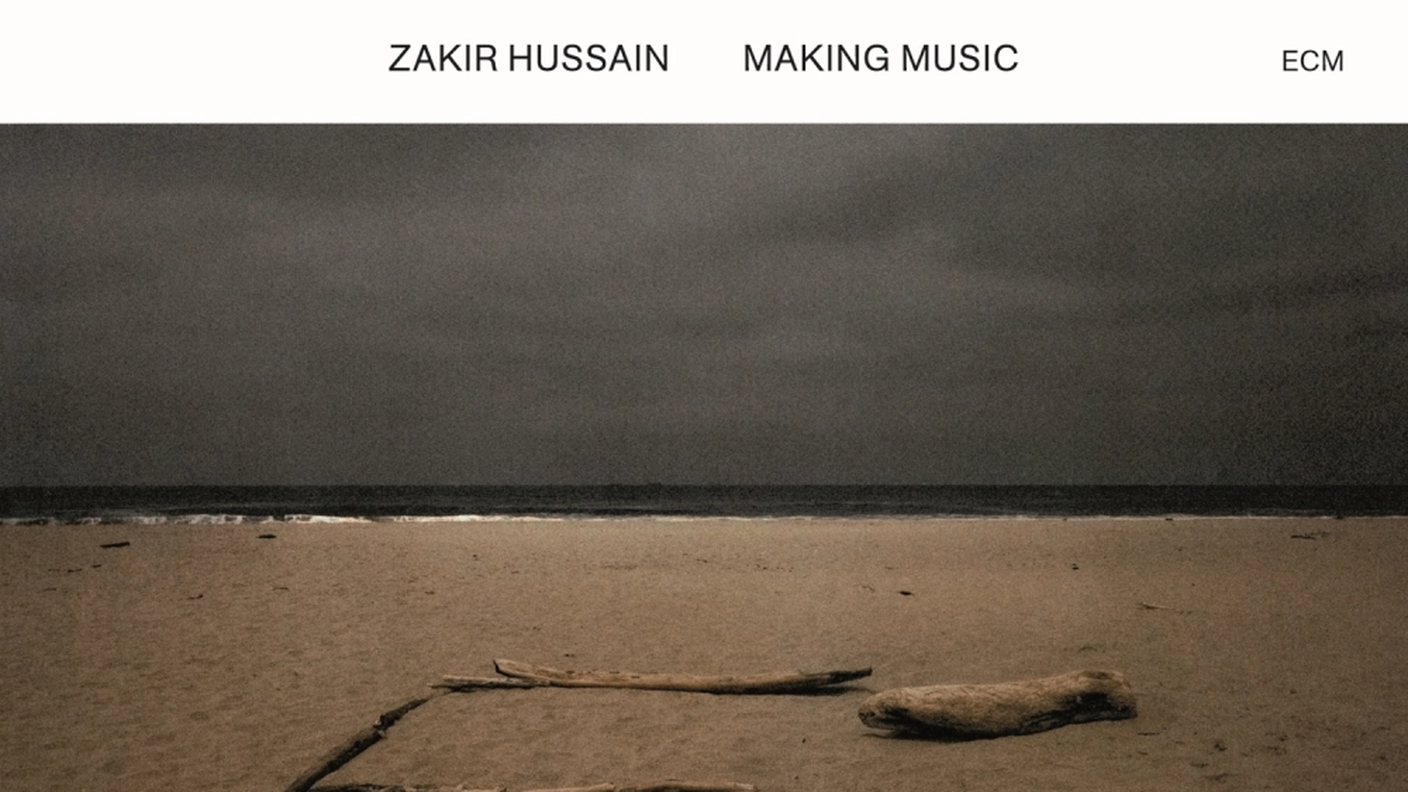 “Making Music” di Zakir Hussain, ECM Records (dettaglio di copertina)