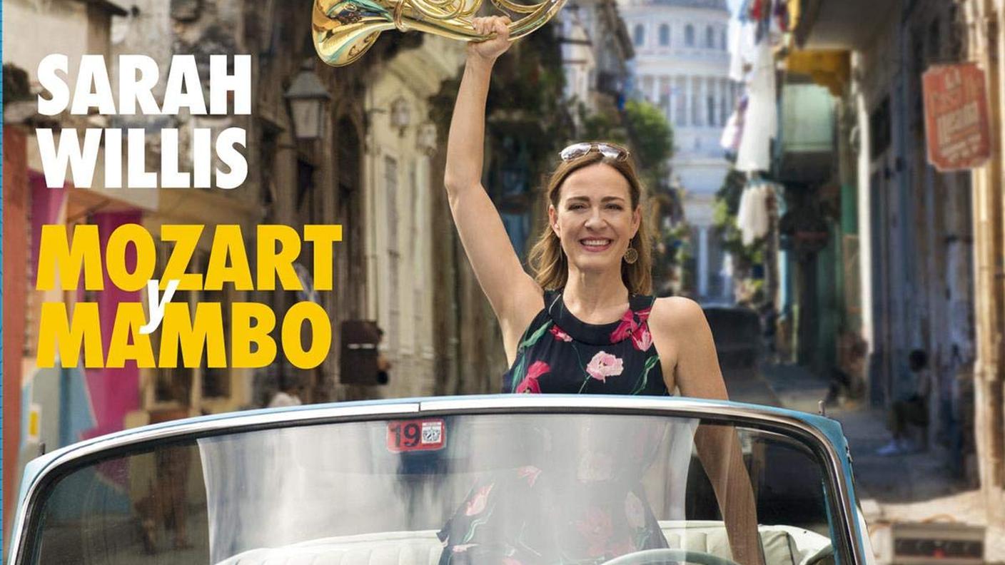 "Mozart y Mambo" di Sarah Willis; Alpha (dettaglio copertina) 